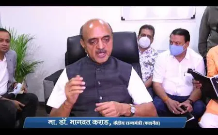 Madhavbaug’s book ‘Live without Diabetes’ launched by Hon. Finance Minister (State) Dr. Bhagwat Karad