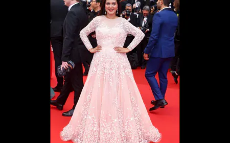 Day 2 for Manya Pathak on Cannes Red Carpet at 77th Cannes Film Festival, looking Stunning and Royal
