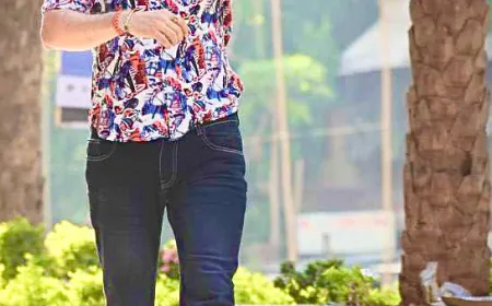 Aadesh Chaudhary Sets Summer Fashion Aflame in Bold Blue Shirt and Bold Patterns
