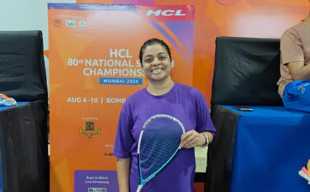 Nivedita Basu shares her love for squash; urges everyone to play a sport