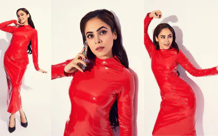 Mallobika Banerjii Scorches Up The Internet In A Spicy Hot Red Bodycon Leather Dress, Inspired From Janhvi Kapoor Fans Says, 'Too hot to handle'