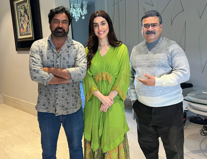 Actress Delbar Arya To be Next Seen In Nagendar Choudhary Upcoming Web Series Drops BTS Pictures from the sets