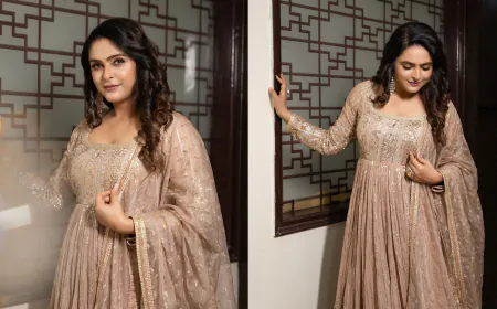 Madhurima Tuli Dazzles in Custom Anarkali, Redefining Sangeet & Mehendi Fashion Elegance