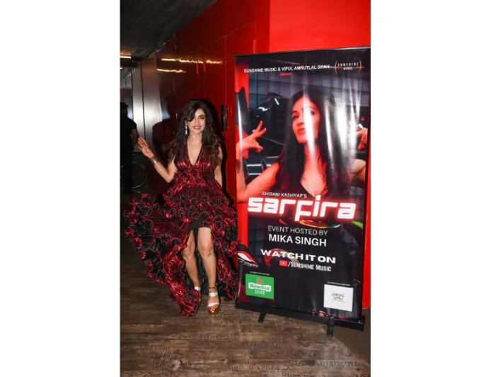 Shibani Kashyap Drops Sarfira in a Star-Packed Launch Night Hosted by Mika Singh- Vibes. Energy. Chaos: launch event hosted by Mika Singh