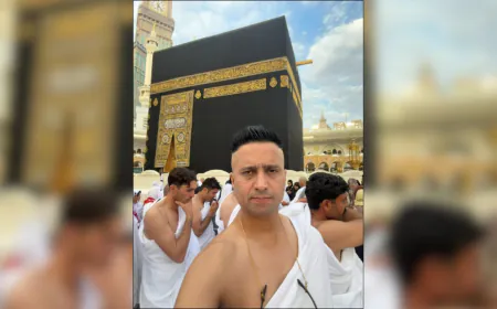 Bollywood influencer Faizan Ansari Performs Umrah at Saudi Arabia