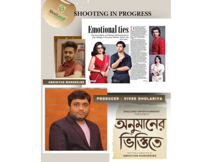 Vivek Dholariya’s SkaiLand Entertainment enters Bengali feature films with Abhigyan Mukherjee’s Anumaner Bhittite