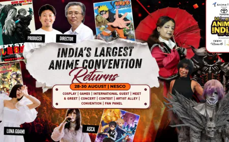 Anime India Set to Host Landmark Mumbai Convention: Naruto Director Hayato Date, 50,000 Fans, and Japanese Industry Titans Converge at NESCO